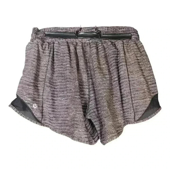 Lululemon Hotty Hot Short II *Long 4" Peloton Limitless Brown Multi Women's 8 - Picture 2 of 5